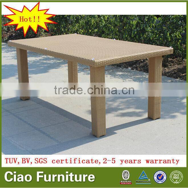Outdoor furniture rattan garden dining table set