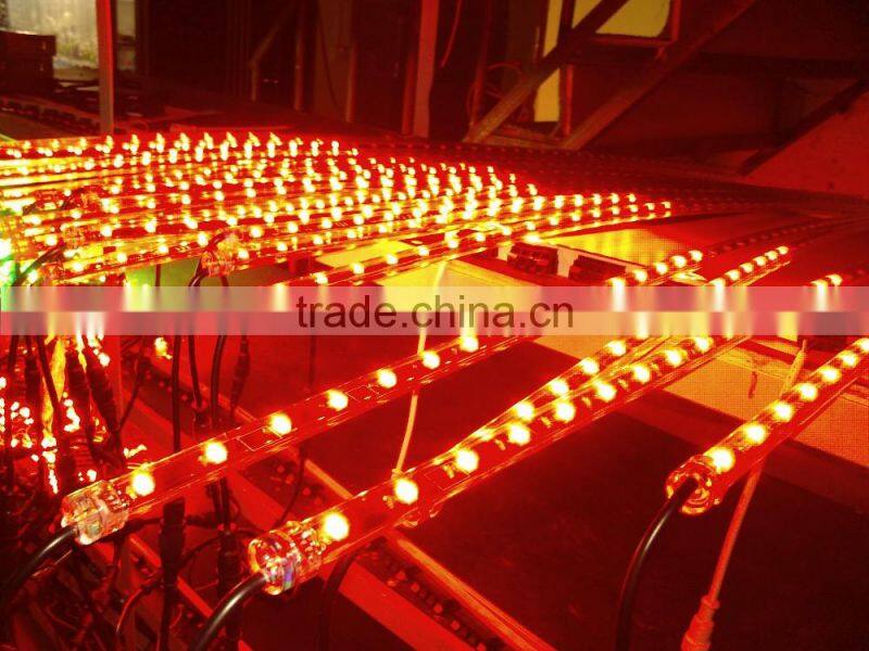 Madrix compatible dmx 3d tube 3d kinetic ceiling lights,8pixels dmx 3d tube for club, dj bar
