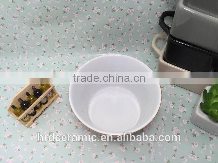 Stocked Fashion latest ceramic bakeware sala bowl