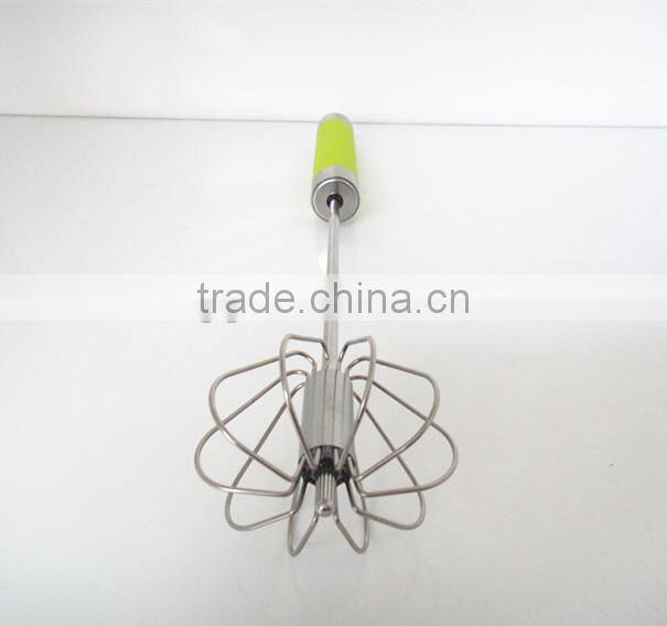RH-W1 Stainless steel Automatic kitchen rotating egg whisk egg beater