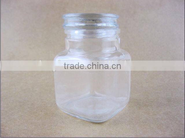 glass jars with aluminum screw cap