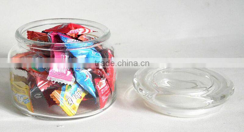 high quality hermetic glass jars with glass lid