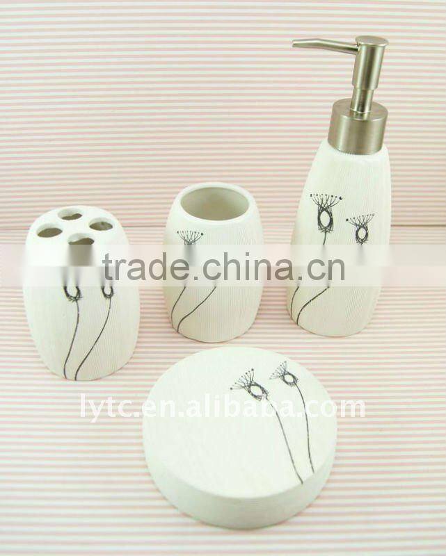 ceramic bath accessory set