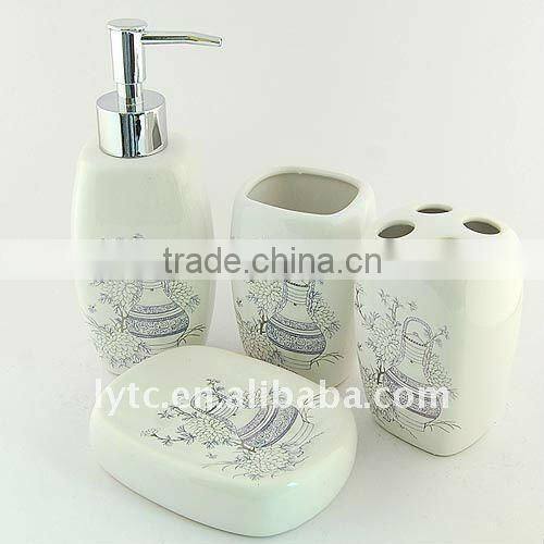 4 pcs ceramic bath accessory