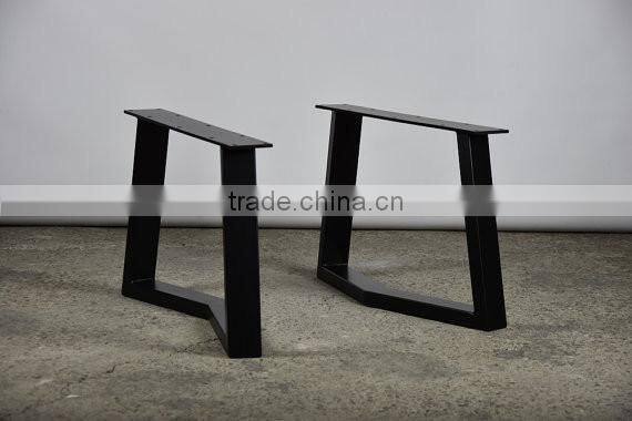 Resturant wooden coffee table iron black 15 inch metal bases,metal bench leg