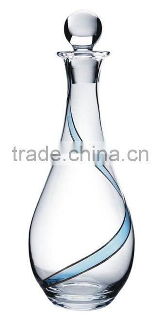 empty clear glass decanter bottles, Hot Selling Glass Decanter