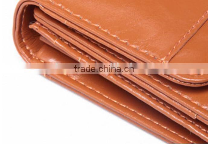 Genuine cowhide leather women wallet