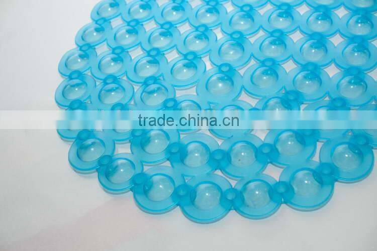 Non toxic leaf texture funny tub pvc kids plastic bath mats