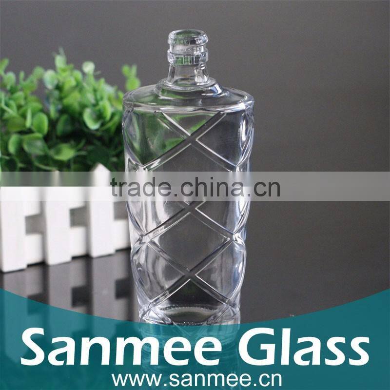 Transparent Glass Bottle Dragon Glass Wine Bottle