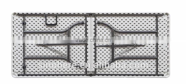 Outdoor portable plastic folding table