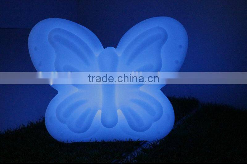 Decorative multi color changing plastic led table lamp