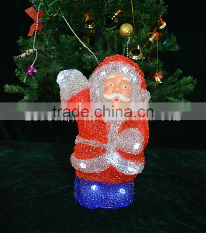Battery operated led light acrylic snowman christmas gift