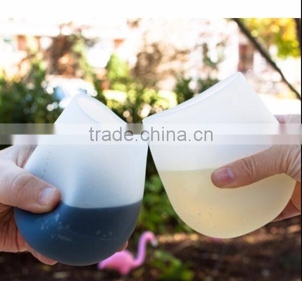 Silicone Wine Glasses Foldable Silicone Beer Cups Stemless Beer Whiskey Cup