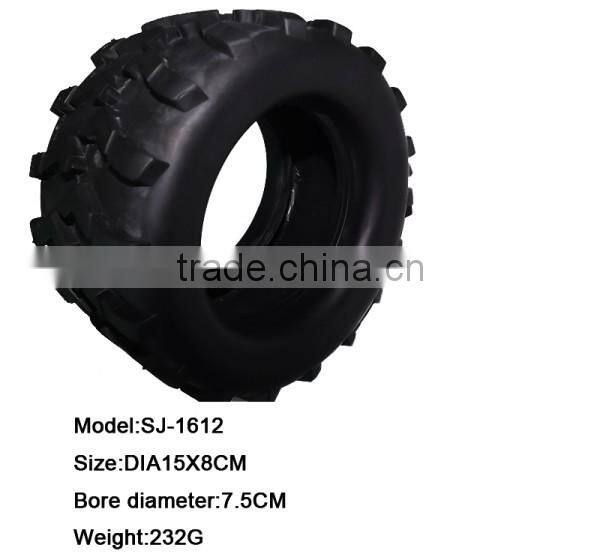 Rubber and silicone material toy tyres