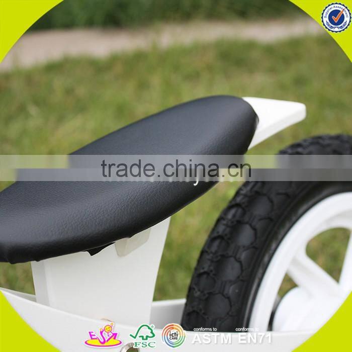 2017 New design wooden white balance bike children wooden white balance bike baby wooden white balance bike W16C154