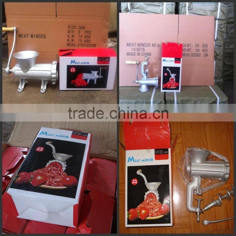 factory direct offer hand operated manual meat mincer