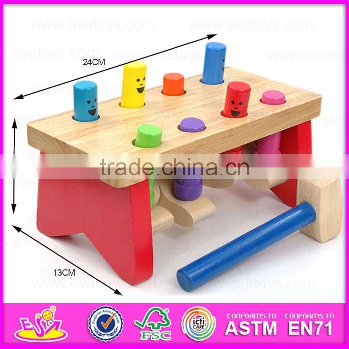 2016 new design baby wooden toy hammer W11G021