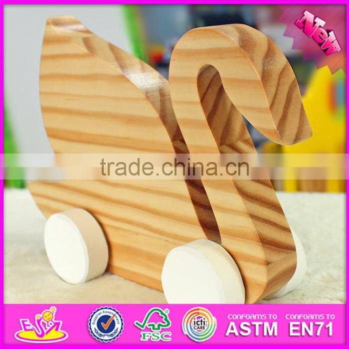 2016 new design kids toy wooden swan W05B149