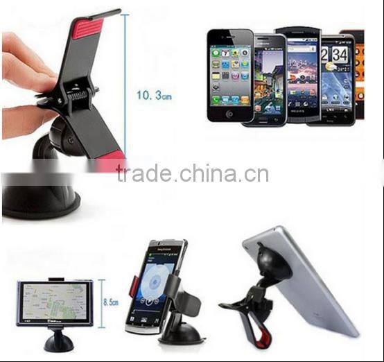 Universal 360 Degree Car Mobile Phone Holder , Car Mount For Iphone 5 6 Plus Galaxy Note