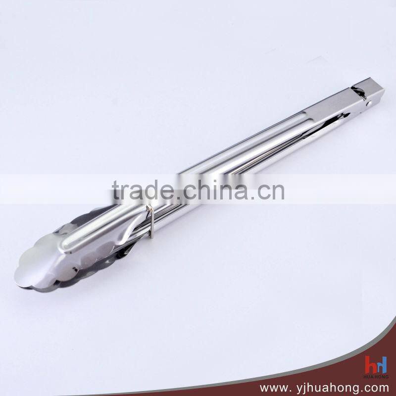 9" Food Grade Stainless Steel Food Tongs with Silicon Head