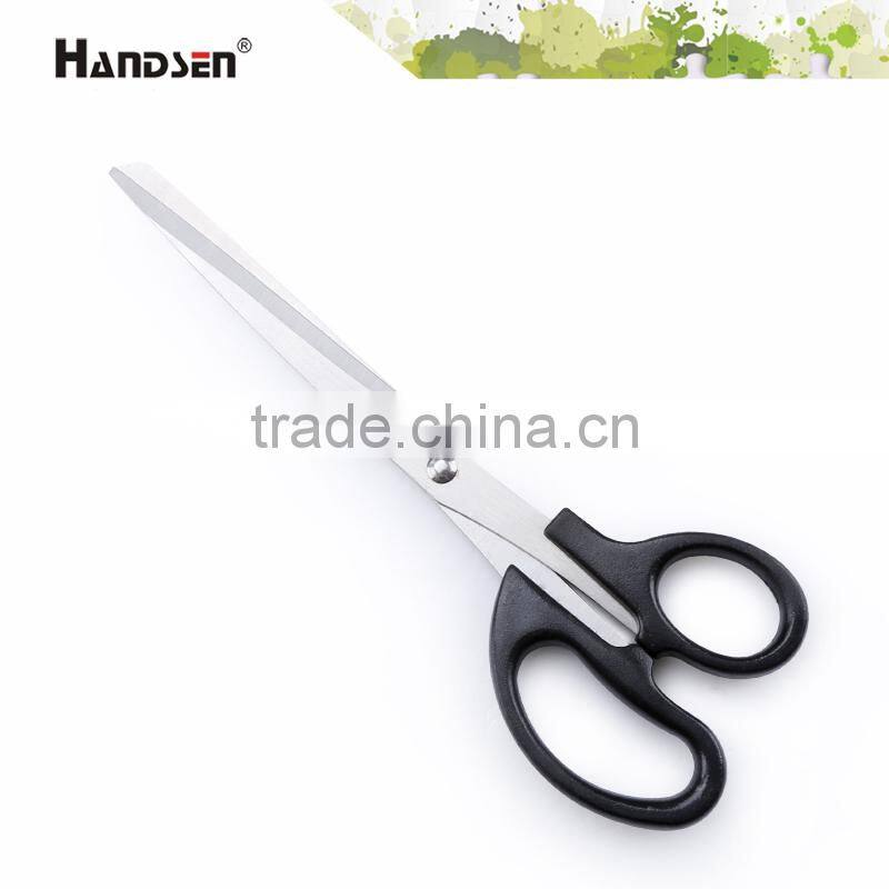 8" plastic PP/ABS handle office cut metal scissors