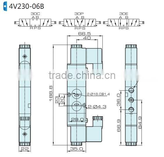 4V200 delphi control valve with high quality