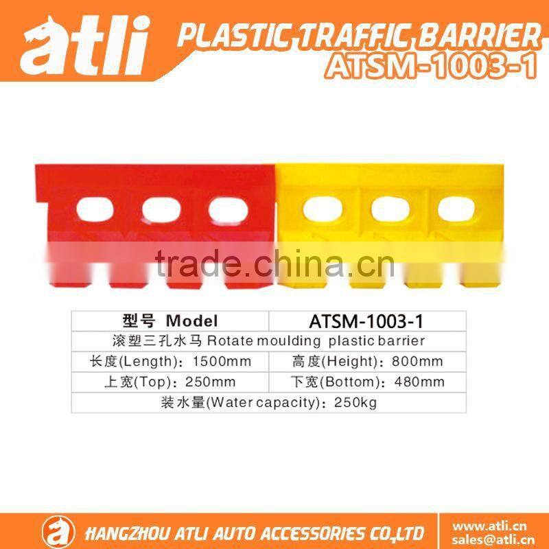 Water capacity 60KG /1060MM Length/blowling Plastic Traffic Barrier