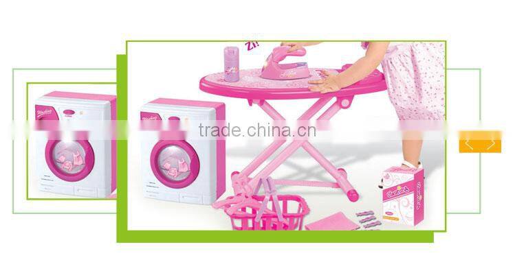 Hot sale indoor pretend play plastic kids toy washing machine