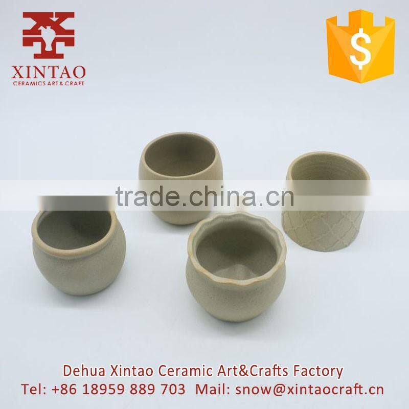 Wholesale Bowl Shape Flower Pot Ceramic Pot For Home Decor Office Succulents