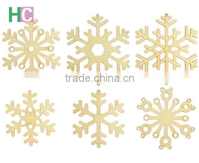 2017 cheap wooden pieces for christmas tree