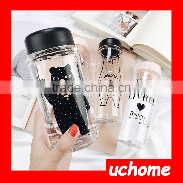 UCHOME Stocked Custom Water Bottle, 500ml Cheap Plastic Water Bottle