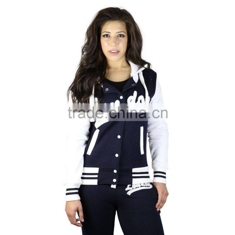 New Womens Ladies Varsity Joggers Baseball soccer Tracksuit