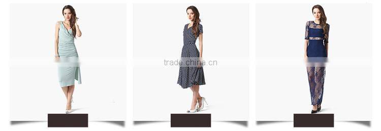 2016 ladies lace long evening party wear fashion maxi dresses with picture