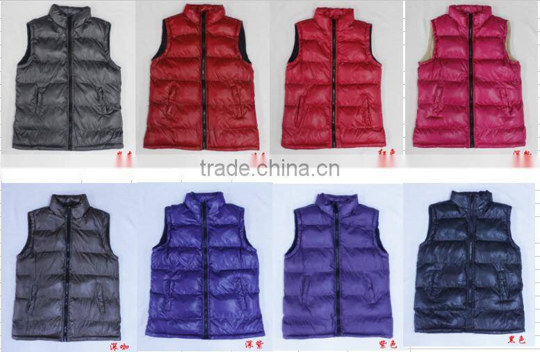 2017 new design padded fleece vest womens clothing