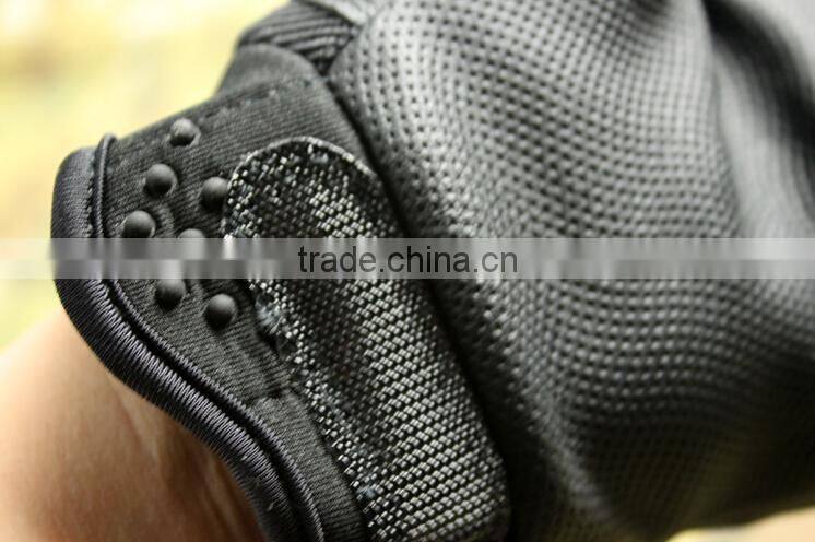 custom black carbon fiber antislip abrasion proof military half finger tactical gloves
