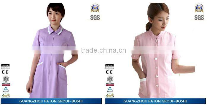 High Protect Funtion For New Design Long Sleeves Nurse White Uniform
