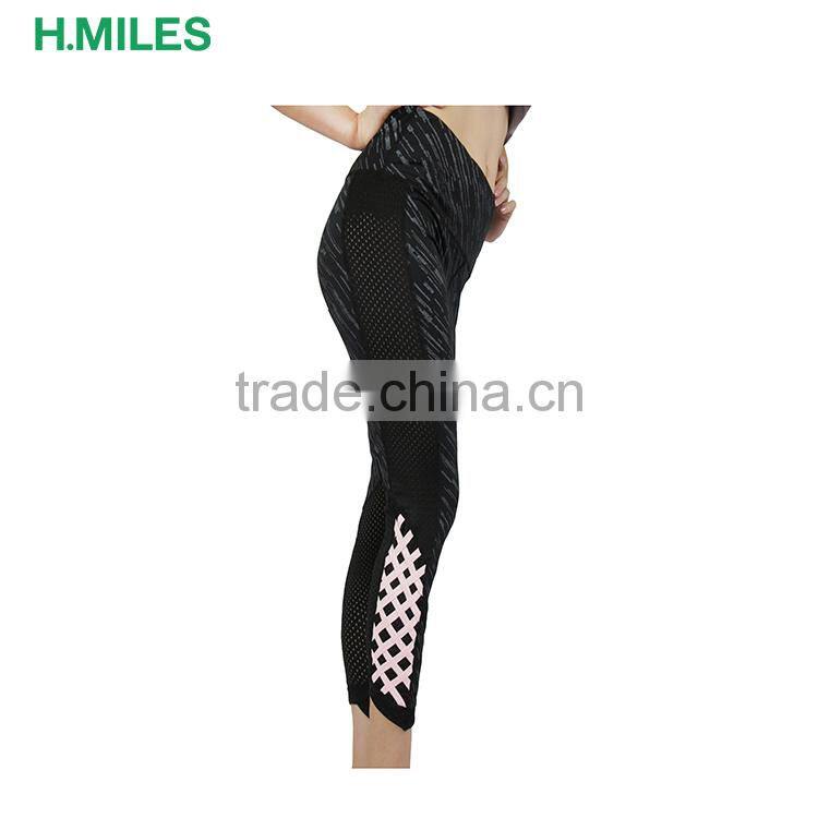 Reflactive female gym tights high waist leggings for women fitness