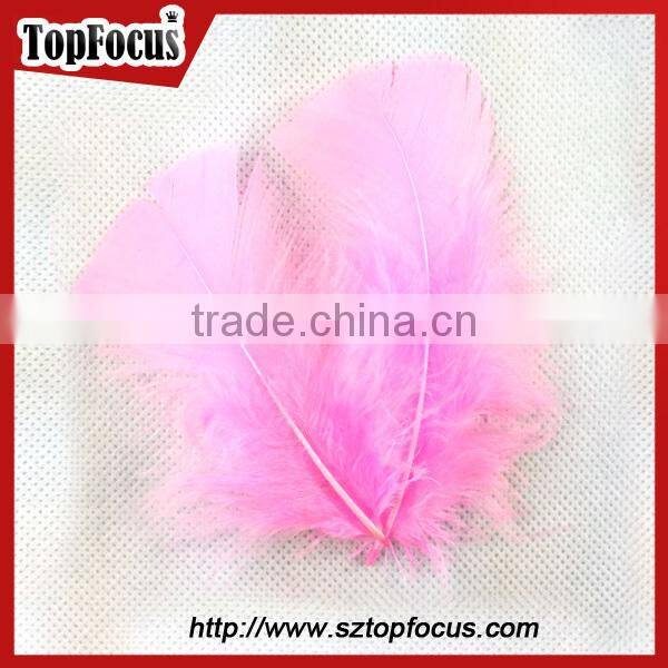 cheap hot sale colorful decorations fluffy artificial turkey feather