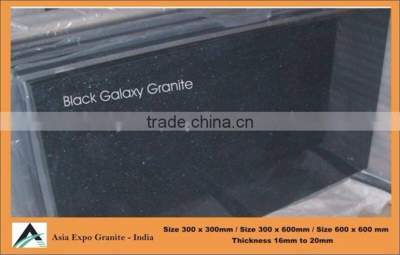 Granite Tiles Black Galaxy