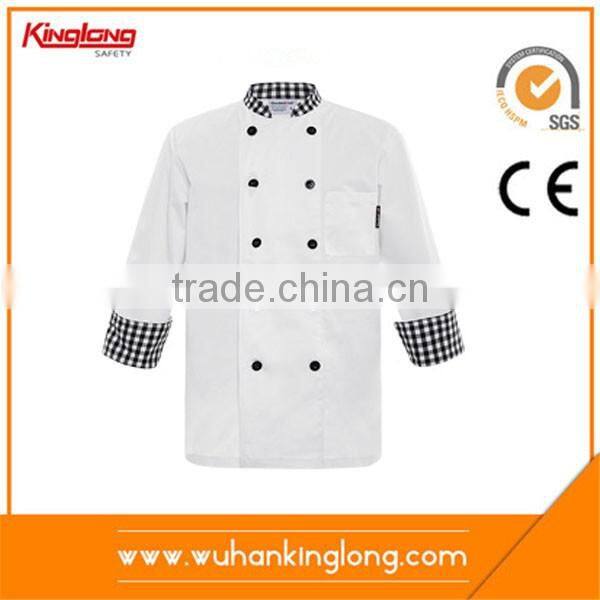 high quality cotton Stand collar Double-breasted sushi chef uniforms