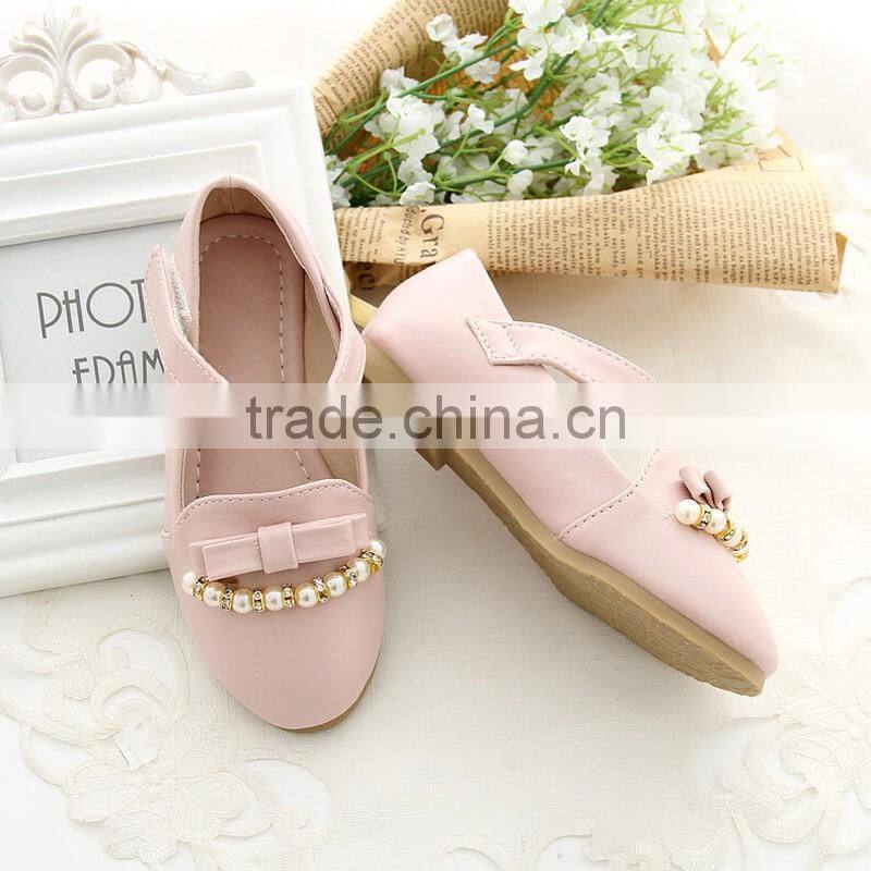 2017 China product kids shoes for women and girls pink dance party shoe