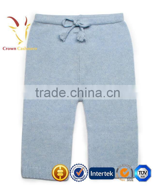 Colorful 100% Pure Cashmere Knitted Wool Pants Trousers