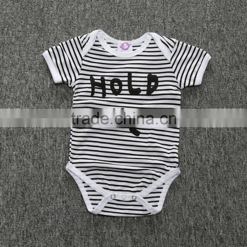 Infant Cute Baby Kids Clothes 1 Set Check Short Sleeve Romper