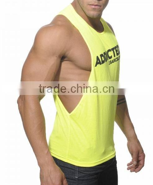 Deep Cut Workout Vest Tank Top Beast Muscle Gym Tee