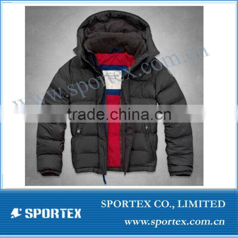 Mens winter down jacket/ puffer jacket/winter outdoor coat Mens hooded JKT specialize