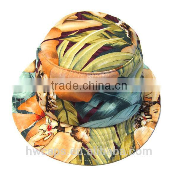 Fashion Design Custom Quality 100% Cotton Western Style Wholesale Fishing Bucket Cap