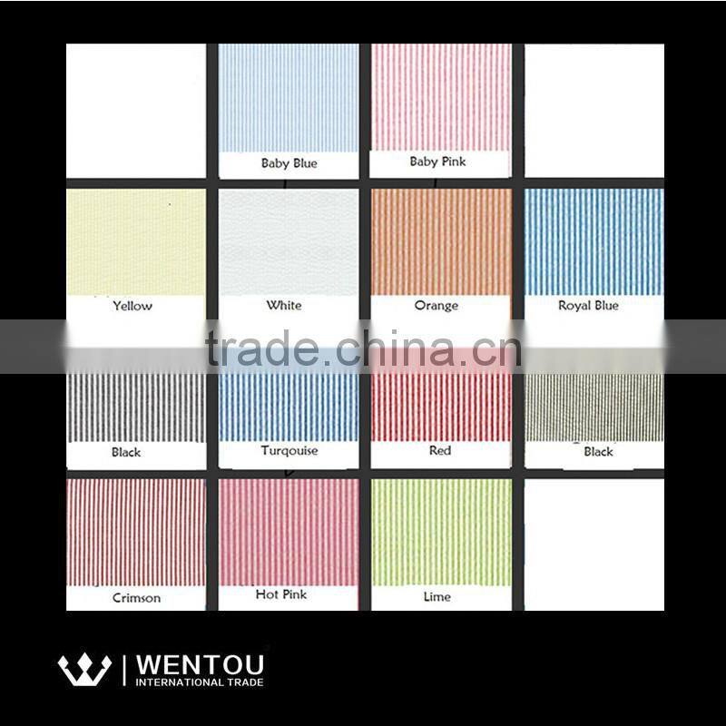 New Arrival Comfortable Style Seersucker Striped Backpack School Bag