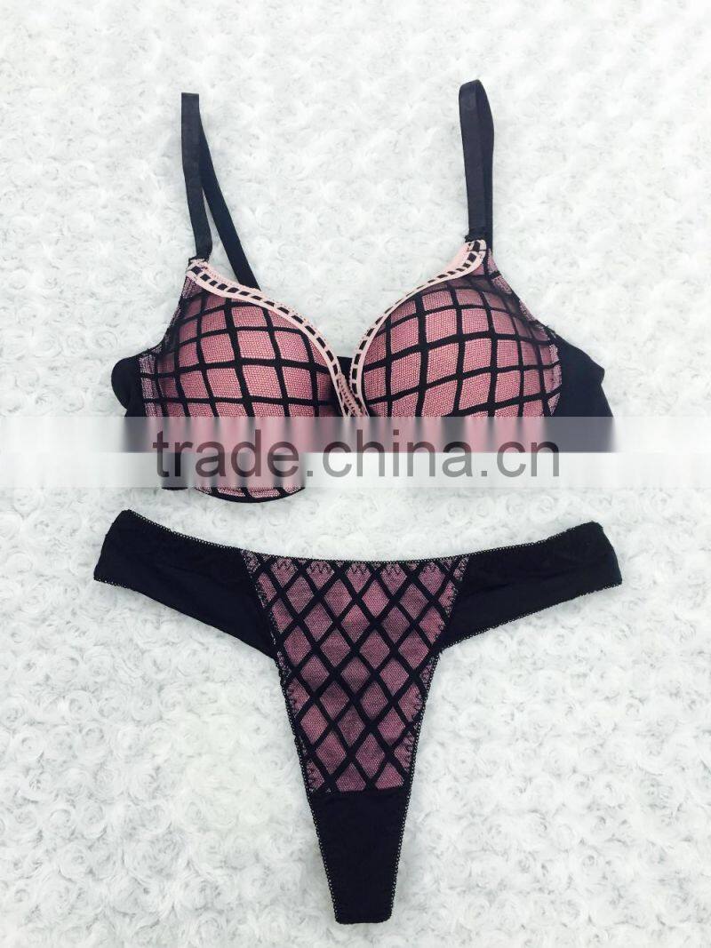 Women underwear push up padded bikini in plus sizes