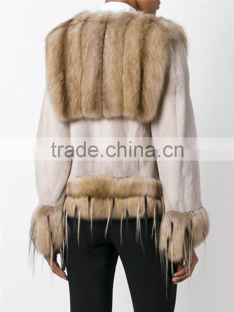 Guangzhou Shandao High Fashion Wholesale Cheap Long Sleeve Women Raw modern mink fur coats