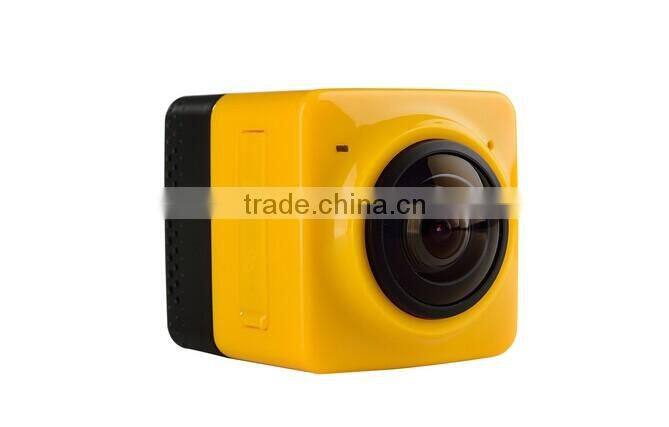 2016 Newest 360 degrees sport action 1080P 30fps mini camera WiFi H.264 Panorama Camera 360x220 Large Panoramic Video Camera